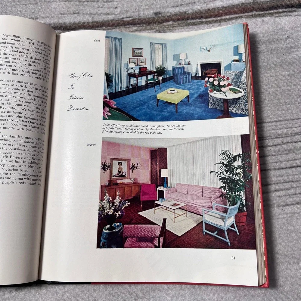 Ladies Home Journal Book of Interior Decoration 1950s Vintage Elizabeth Hilliard
